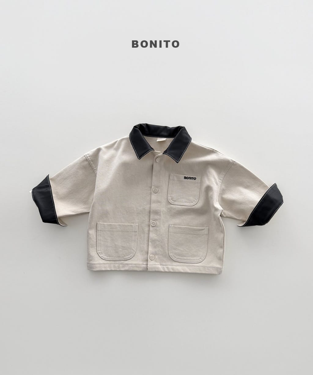 韓國🇰🇷Bonito 拼接領夾克(12m-XL/JS-JM)