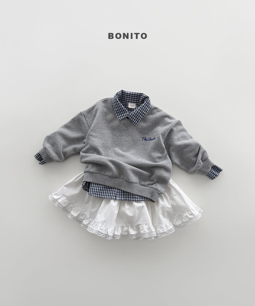 韓國🇰🇷Bonito 繡字V領大學Ｔ(12m-XL/JS-JM)