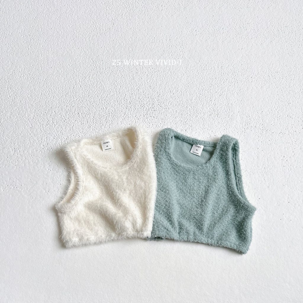 韓國🇰🇷VIVID-I 純色毛絨外搭背心(XS-XL/JS-JM)