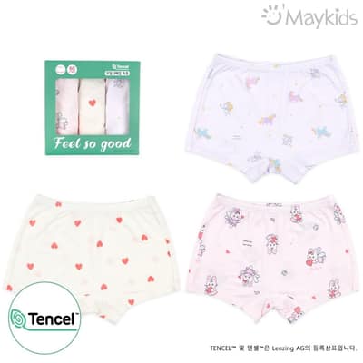 韓國🇰🇷Maykids 愛心天使女孩平口內褲