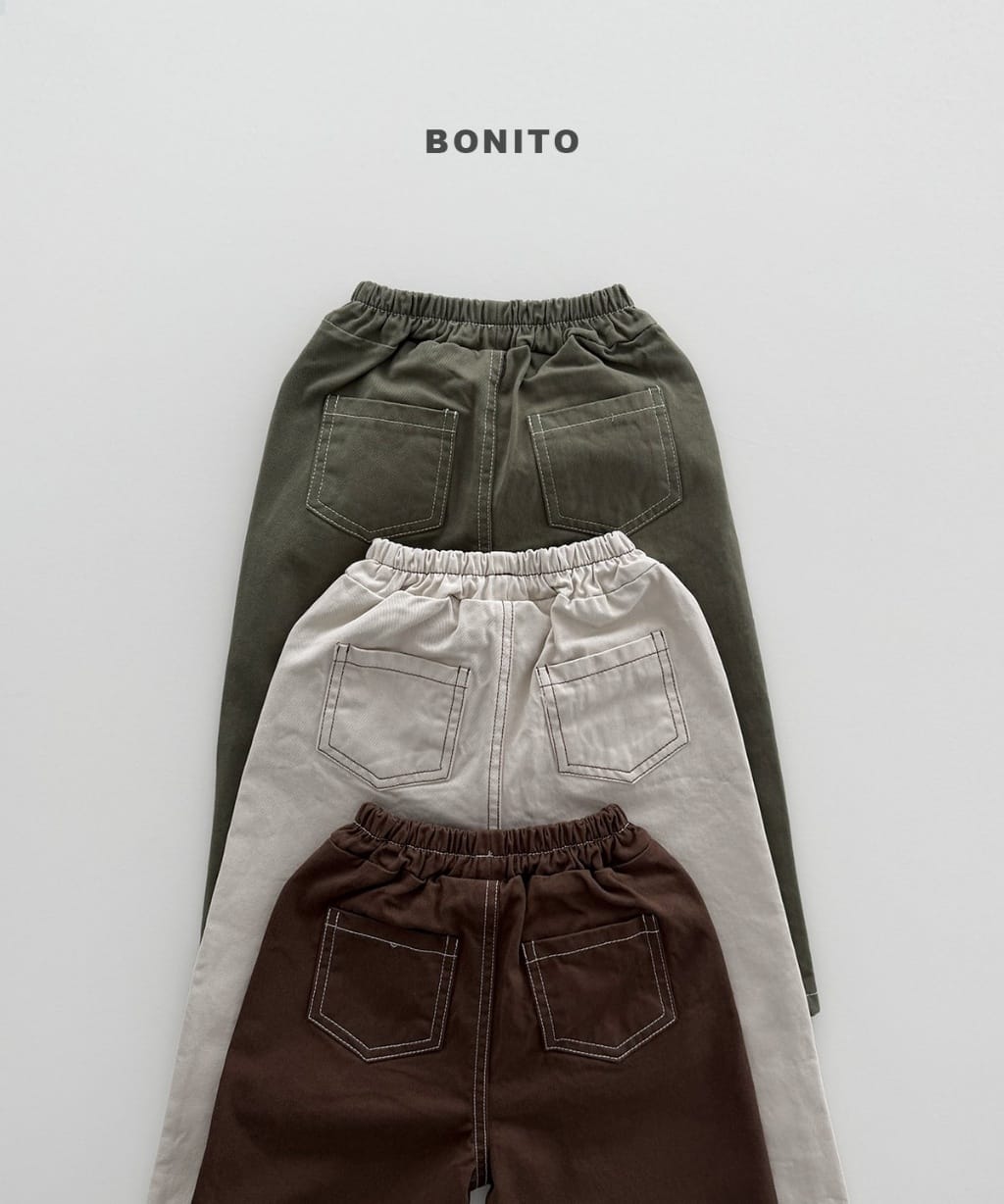 韓國🇰🇷Bonito 車線休閒卡其褲(12m-XL/JS-JM)
