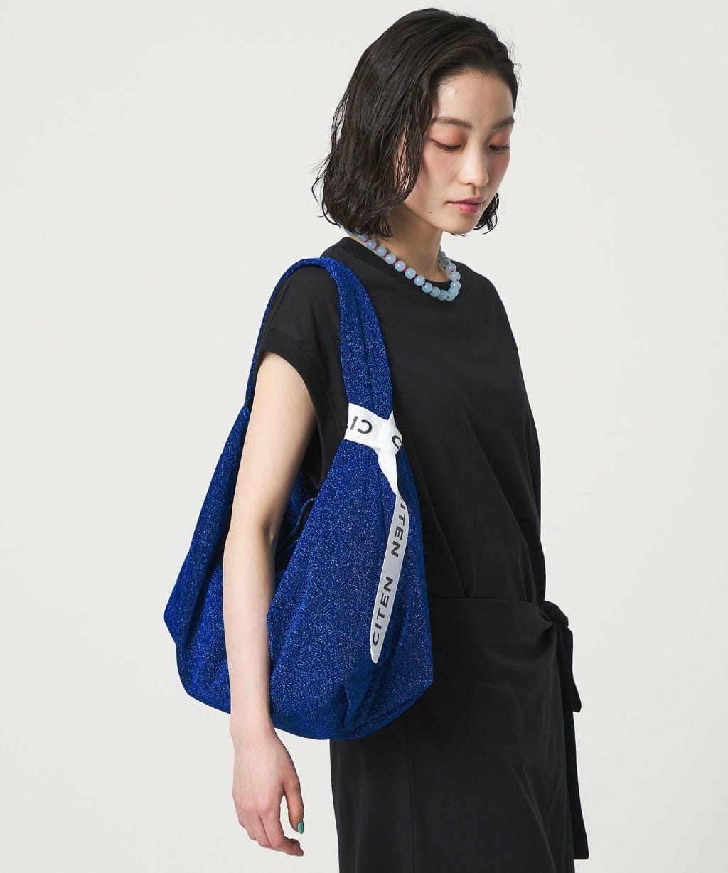日本🇯🇵CITEN 金屬色澤 Logo織帶手提包肩背包 三色
