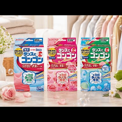 日本🇯🇵KINCHO 金雞 抽屜衣櫃專用 除蟲防臭防蟎防霉 芳香片 24入/盒劑