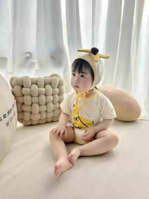 香蕉包屁衣附帽(66-90)