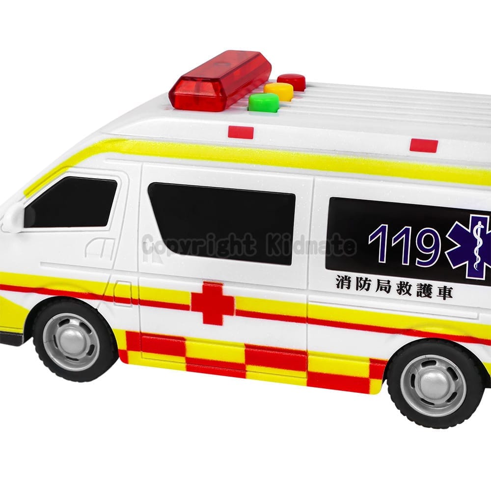 KIDMATE 台灣好車隊 迷你格紋救護車