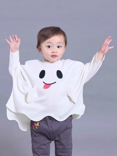 萬聖節系列🎃｜小蝙蝠小幽靈斗篷上衣(90-160)