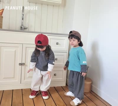 韓國🇰🇷PEANUTS 打褶束口棉褲(5-15)