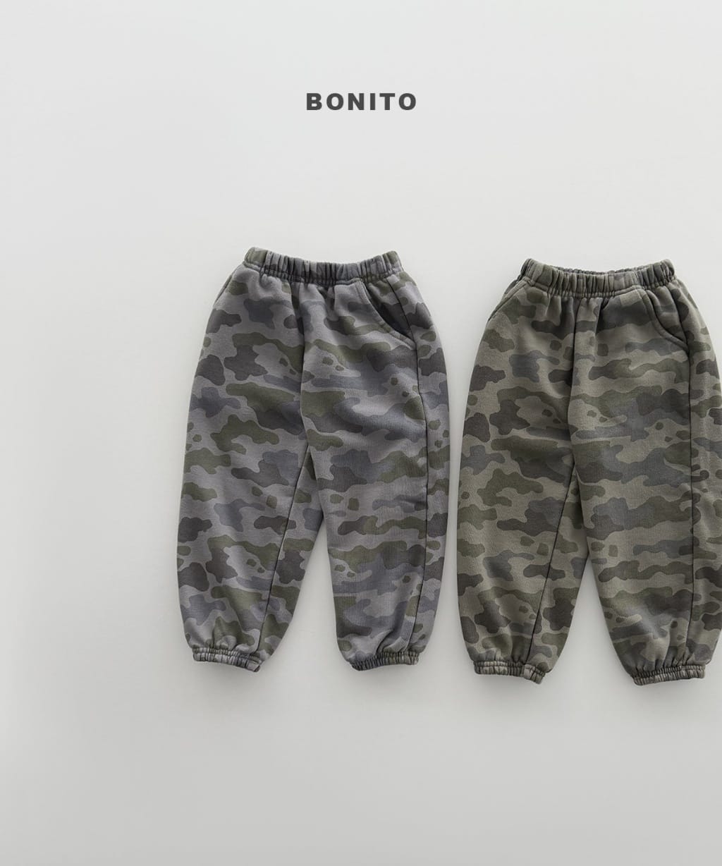 韓國🇰🇷Bonito 迷彩束口褲(12m-XL/JS-JM)