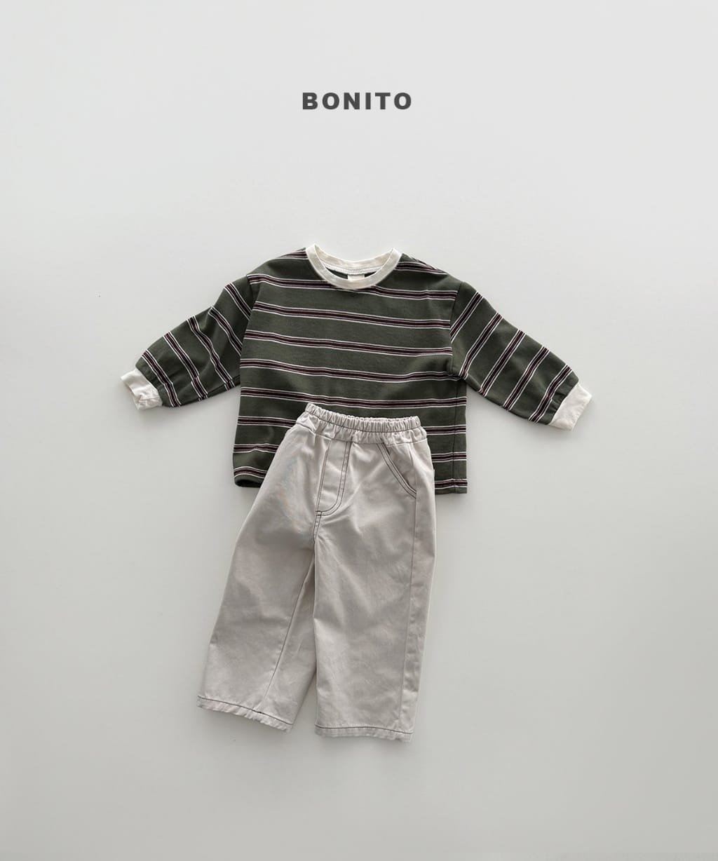 韓國🇰🇷Bonito 條紋束口長袖上衣(12m-XL/JS-JM)