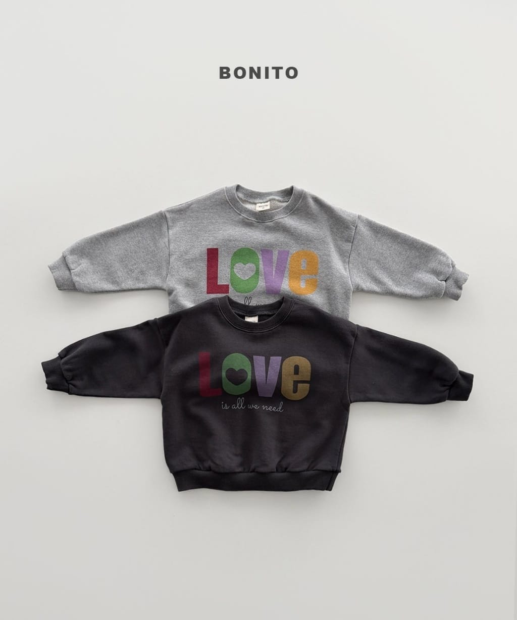 韓國🇰🇷Bonito 彩色LOVE大學Ｔ(12m-XL/JS-JM)