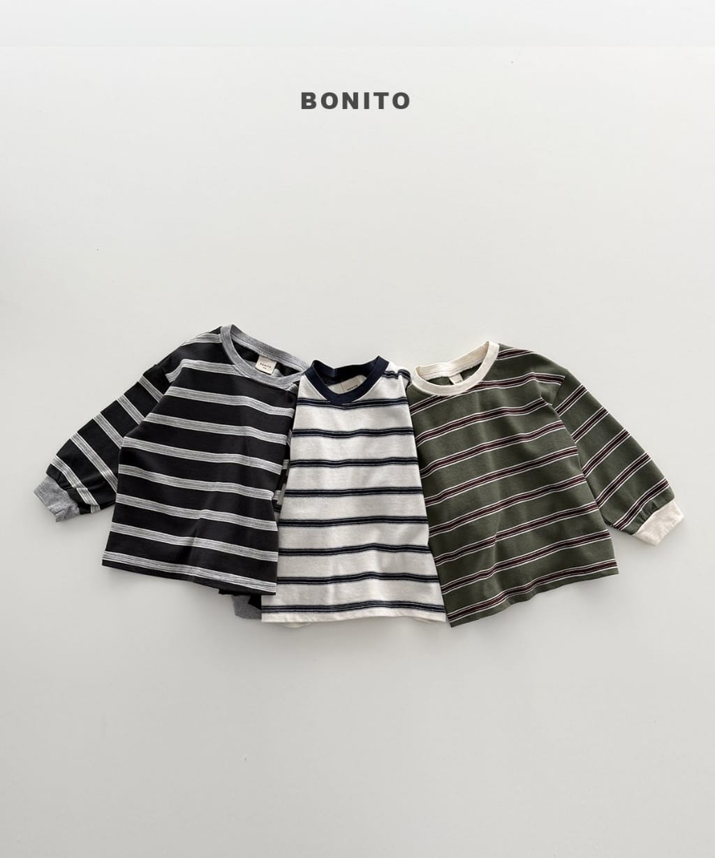 韓國🇰🇷Bonito 條紋束口長袖上衣(12m-XL/JS-JM)