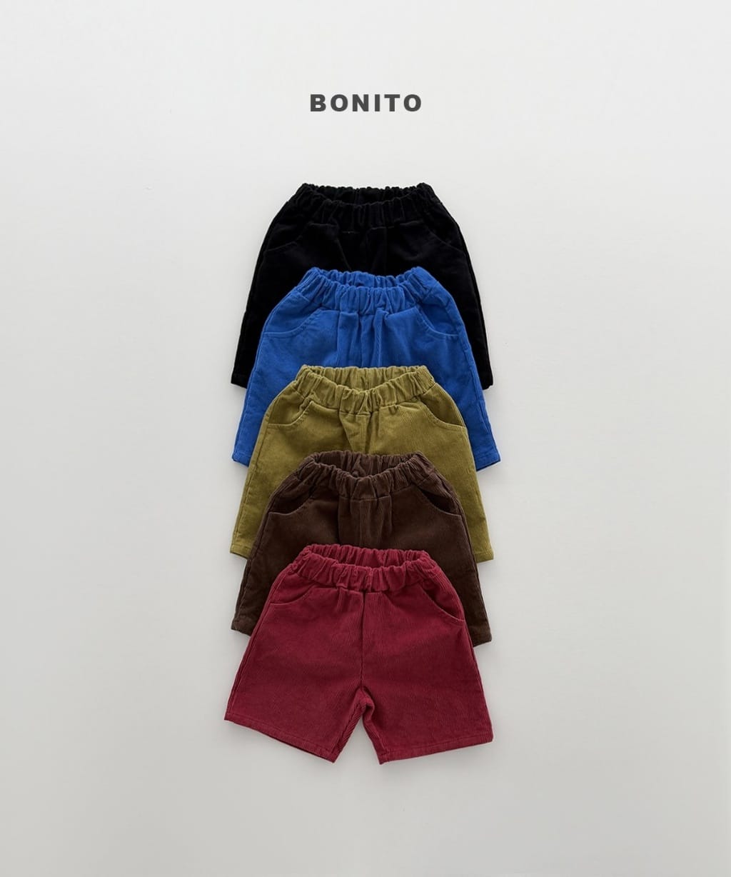 韓國🇰🇷Bonito 燈芯絨短褲(12m-XL/JS-JM)