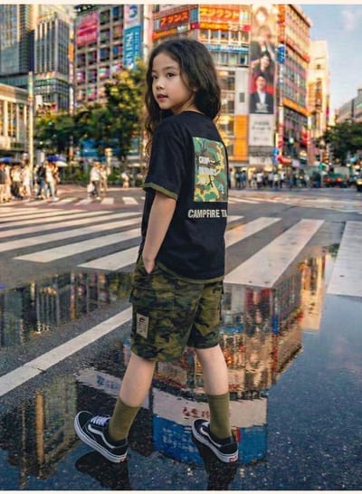 迷彩工裝短褲(100-170)