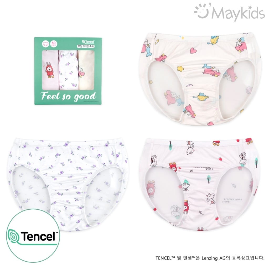 韓國🇰🇷Maykids 珊瑚甜心女孩三角內褲