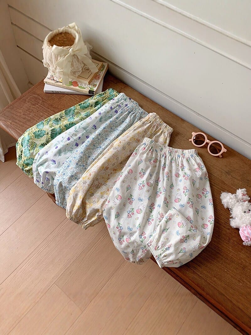 夏季碎花防蚊褲(90-140)