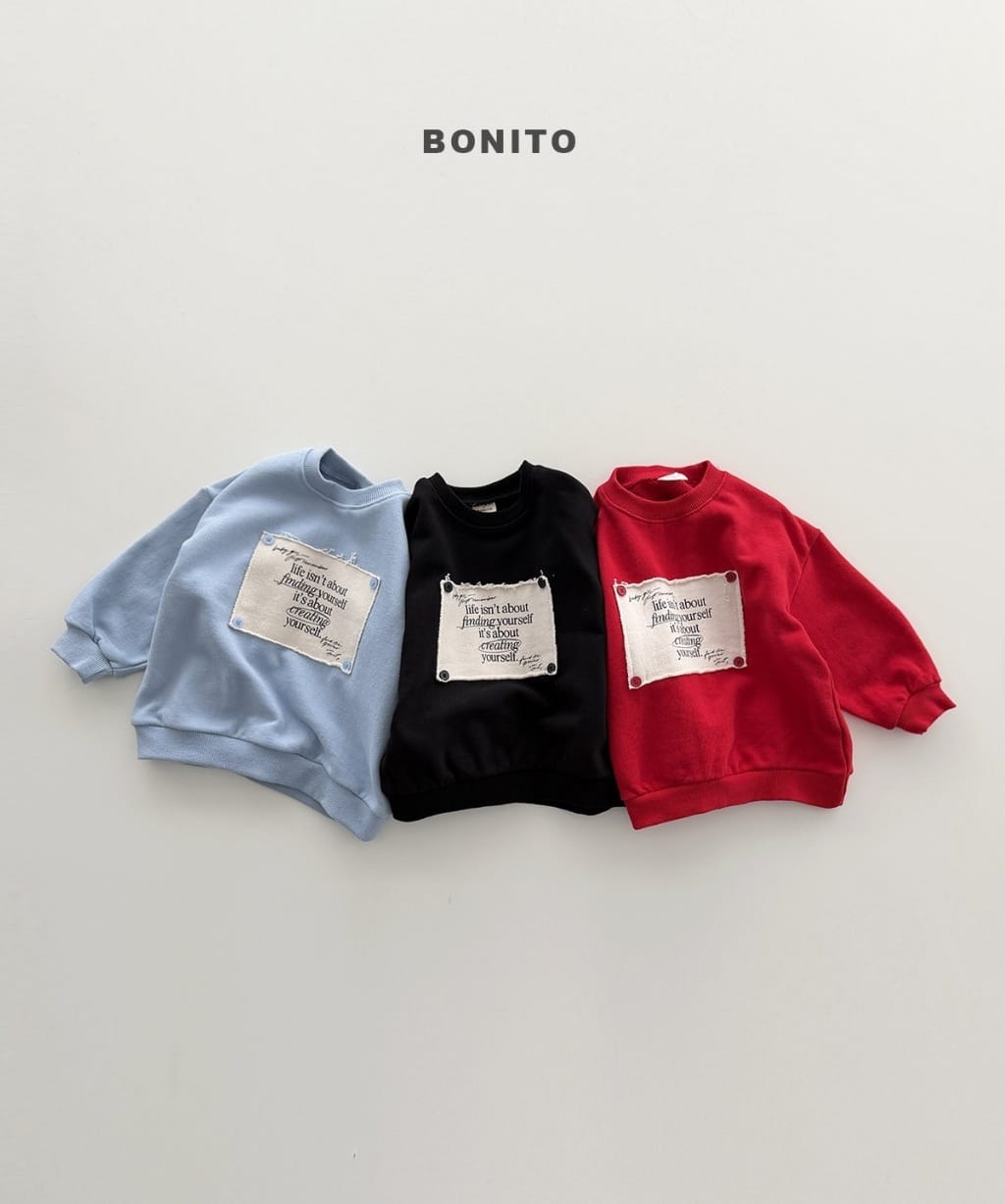 韓國🇰🇷Bonito 鈕扣貼布大學Ｔ(12m-XL/JS-JM)