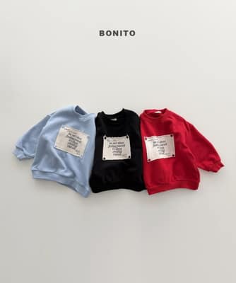 韓國🇰🇷Bonito 鈕扣貼布大學Ｔ(12m-XL/JS-JM)