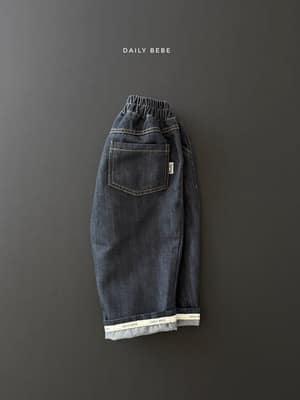 韓國🇰🇷Daily bebe 捲邊縫標牛仔褲(XS-XL/JS-JL)