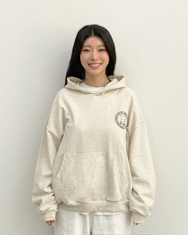 韓國🇰🇷OOTTBEBE 小熊印花親子連帽上衣(Freesize)