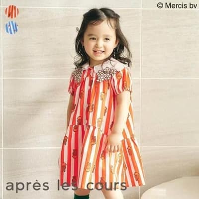 日本🇯🇵Apres les cours 滿版米飛直條洋裝(80-130)