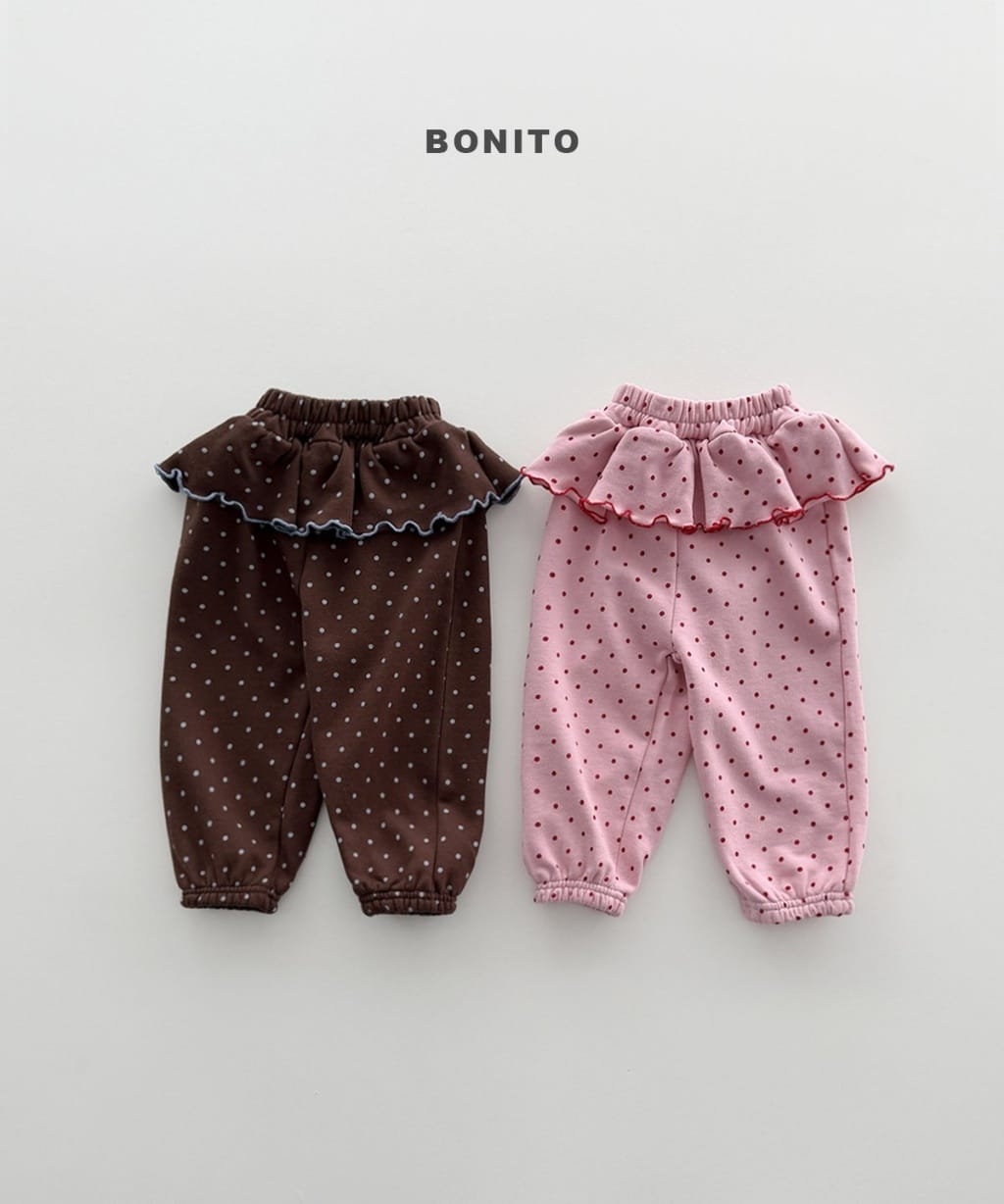 韓國🇰🇷Bonito 點點裙擺束口褲(12m-XL/JS-JM)