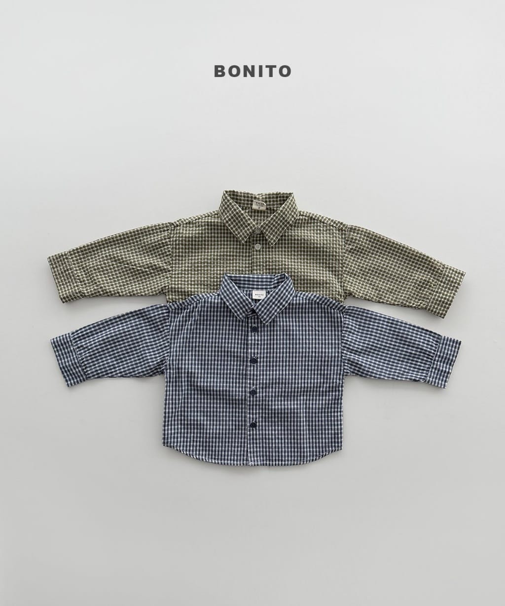 韓國🇰🇷Bonito 格紋襯衫(12m-XL/JS-JM)
