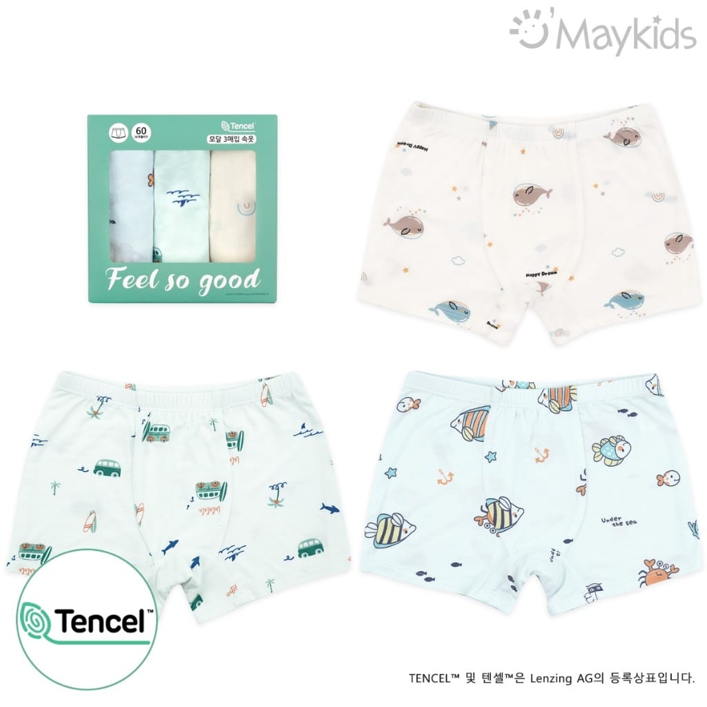 韓國🇰🇷Maykids 海洋好友男孩平口內褲
