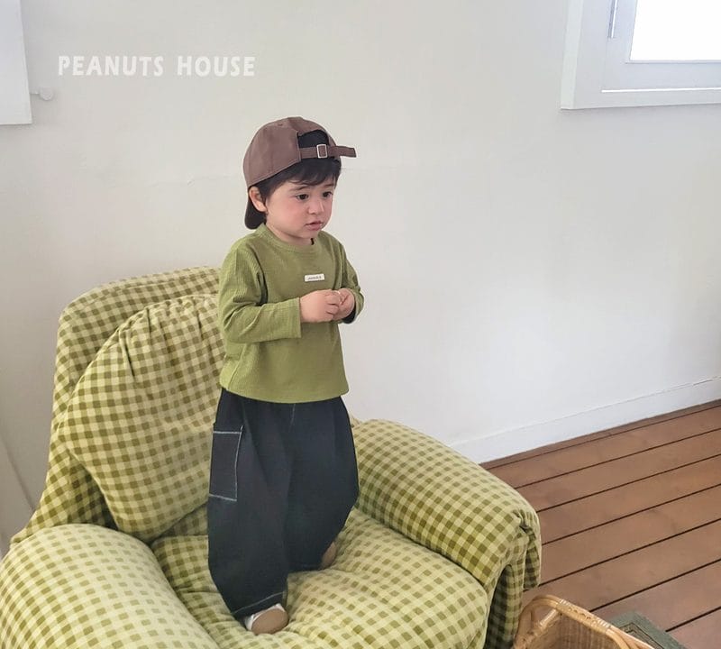 韓國🇰🇷PEANUTS 大口袋打褶卡其褲(5-15)