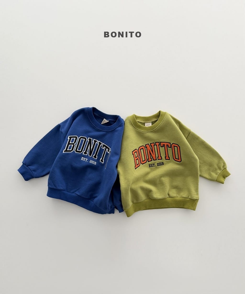 韓國🇰🇷Bonito 字母刺繡貼布大學Ｔ(12m-XL/JS-JM)