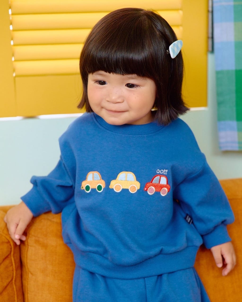 韓國🇰🇷OOTTBEBE 刺繡汽車套裝(XS-XL)