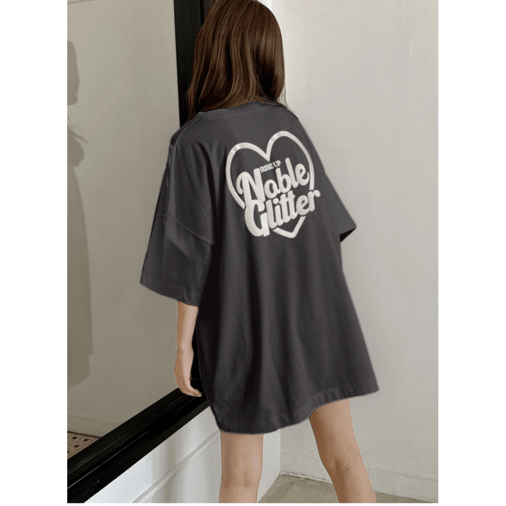 日本🇯🇵GRL 發泡愛心LOGO寬鬆短袖T
