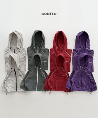 韓國🇰🇷Bonito 格紋連帽親子外套(12m-XL/JS-JM/Freesize)
