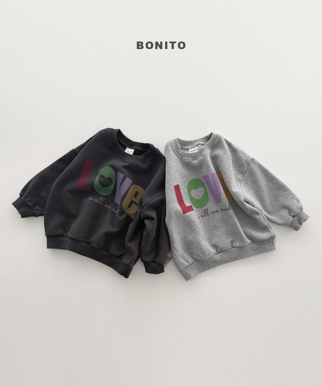 韓國🇰🇷Bonito 彩色LOVE大學Ｔ(12m-XL/JS-JM)