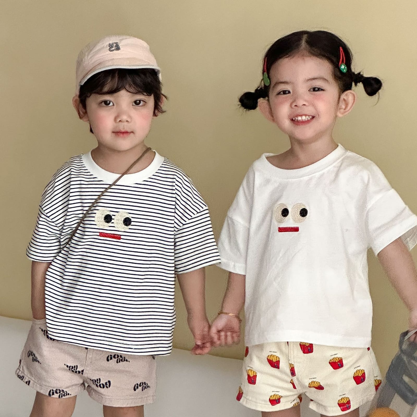 兄弟姐妹裝｜刺繡表情Ｔ恤(80-150)