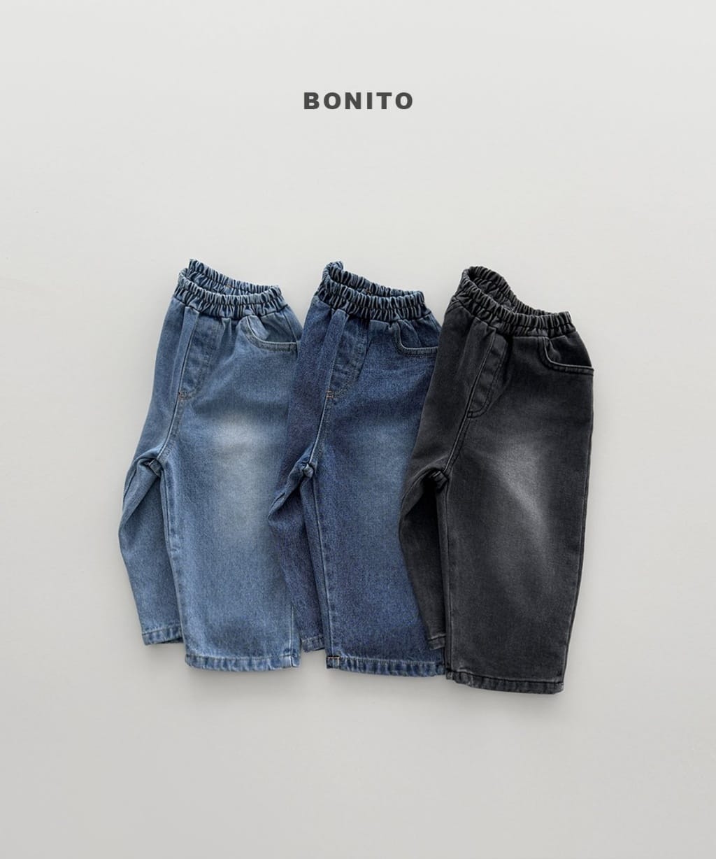 韓國🇰🇷Bonito 經典刷色牛仔褲(12m-XL/JS-JM)
