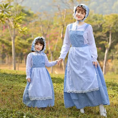 萬聖節系列🎃｜田園風女傭親子裝(100-150)