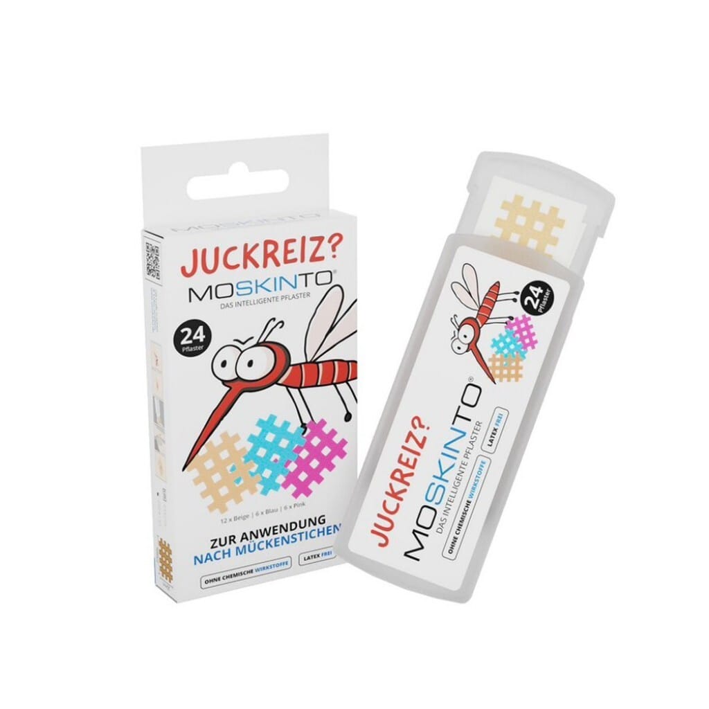 德國🇩🇪MOSKINTO 蚊蟲叮咬止癢消腫彩色貼片 24入