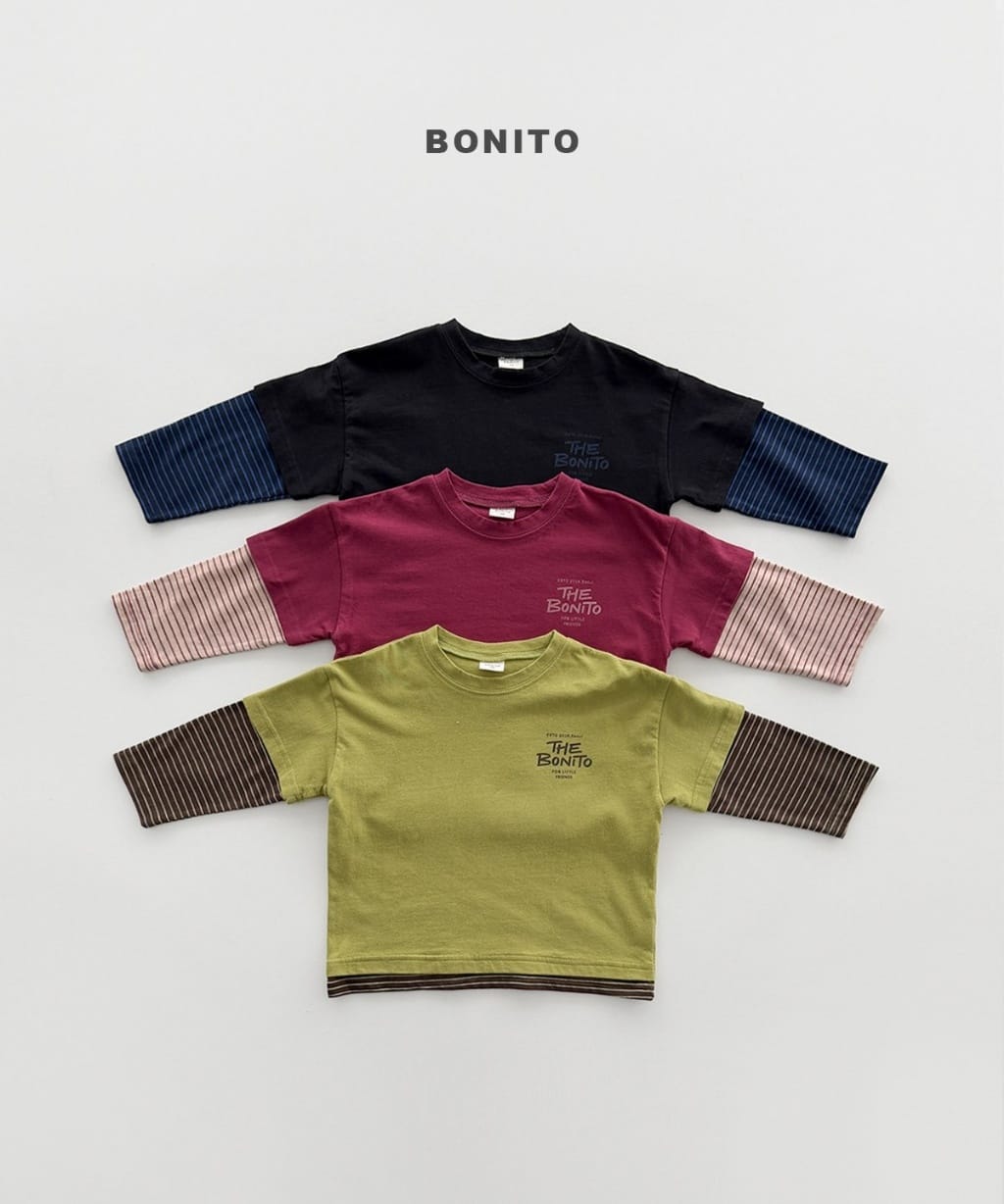 韓國🇰🇷Bonito 假兩件棒球長袖上衣(12m-XL/JS-JM)