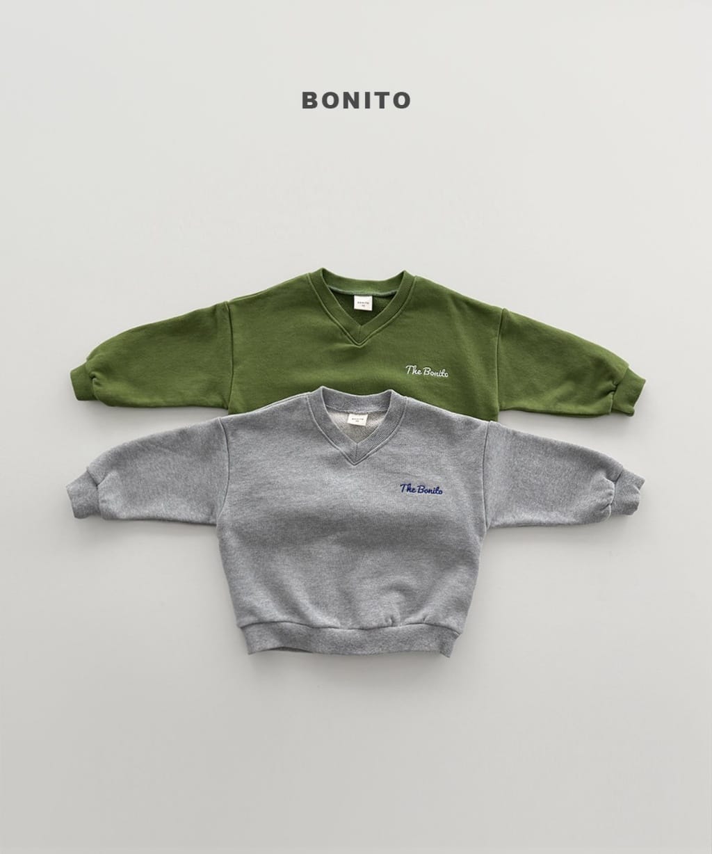 韓國🇰🇷Bonito 繡字V領大學Ｔ(12m-XL/JS-JM)