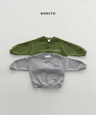 韓國🇰🇷Bonito 繡字V領大學Ｔ(12m-XL/JS-JM)