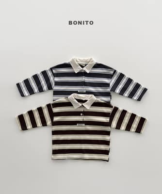 韓國🇰🇷Bonito 條紋POLO衫(12m-XL/JS-JM)