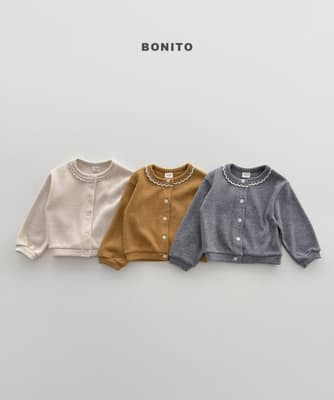 韓國🇰🇷Bonito 花邊領素色外套(12m-XL/JS-jM)