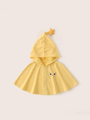 小刺繡星星連帽斗篷(0-3y)