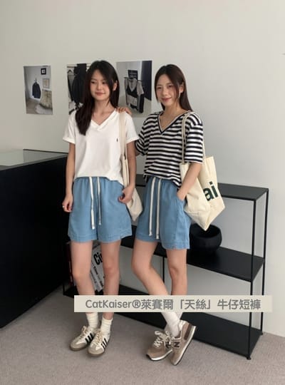CatKaiser®萊賽爾天絲牛仔短褲(M-2XL)