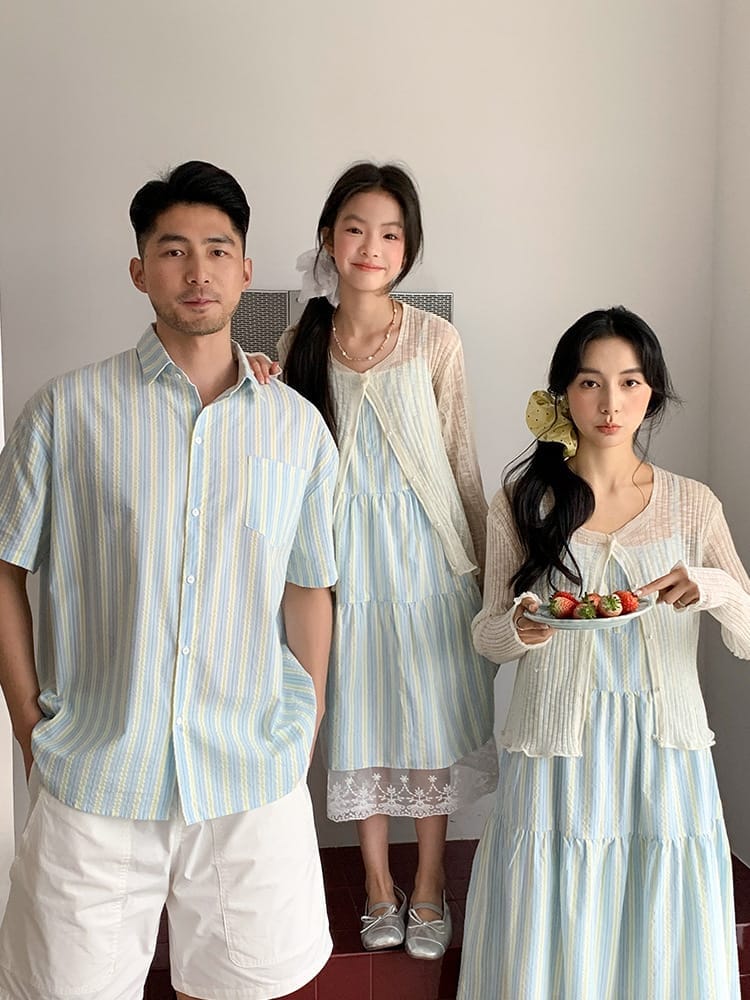 晴天直條親子裝(80-150/S-3XL)