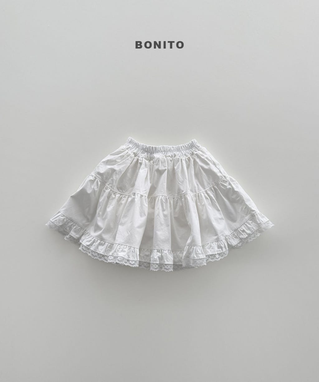 韓國🇰🇷Bonito 白色蕾絲褲裙(12m-XL/JS-JM)