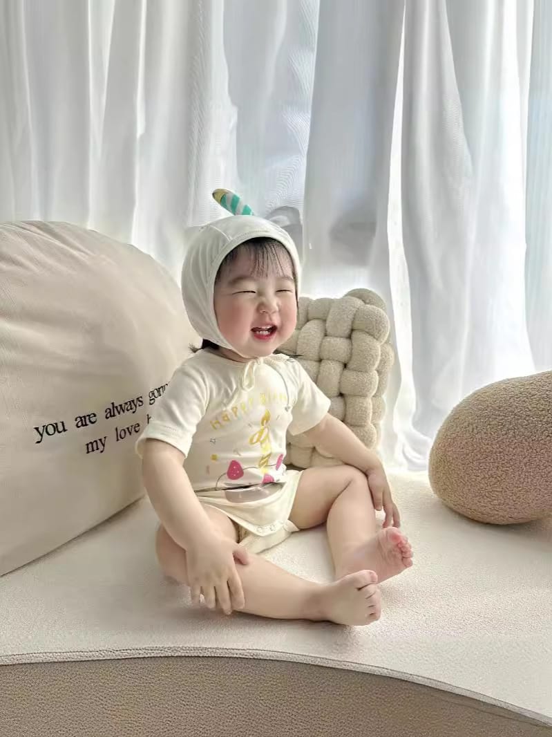 生日蛋糕包屁衣附帽(66-90)