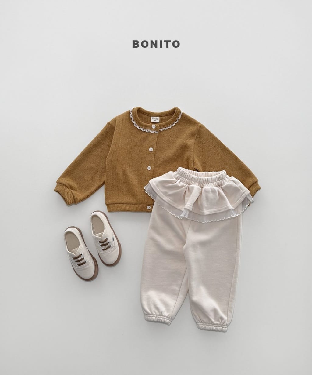 韓國🇰🇷Bonito 花邊裙擺束口褲(12m-XL/JS-JM)