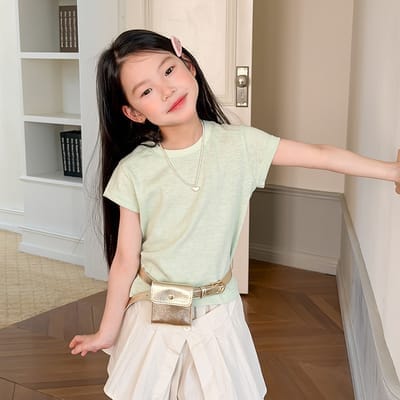 背後浪漫小花Ｔ恤(100-170)