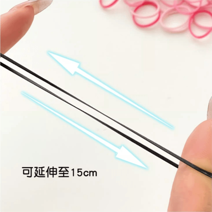 罐裝橡皮筋兒童髮圈